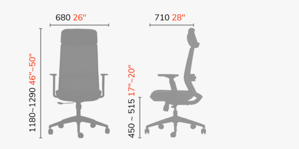 Ghế công thái học Horizon Highback HRA-01 - Hình ảnh 7