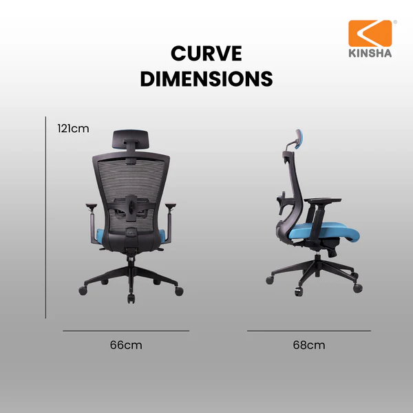 Ghế công thái học KINSHA Curve CVA-01 - Ảnh 2