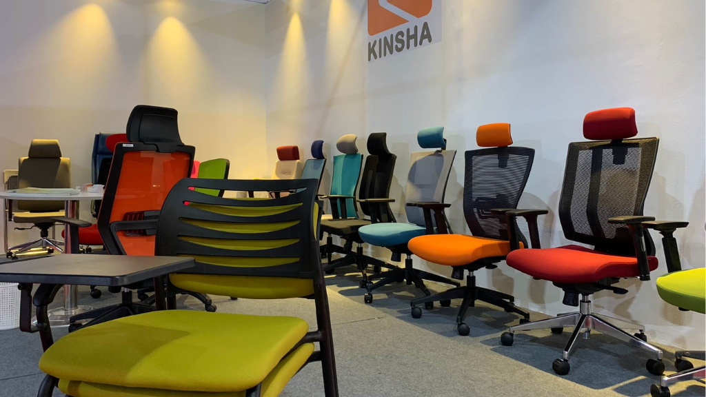 Mỗi sản phẩm của Kinsha đều sử dụng vật liệu có thể tái chế như nhựa nguyên sinh, hợp kim nhẹ, vải lưới chống khuẩn và đệm không chứa chất độc hại (formaldehyde)